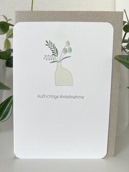 Trauerkarte Horizon Aufrichtige Anteilnahme