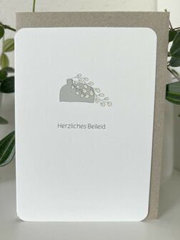 Trauerkarte Horizon Herzliches Beleid