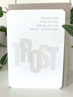 Trauerkarte Sympathy Trost