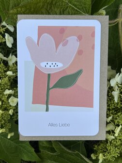 Grusskarte Bonjour Alles Liebe