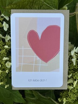 Grusskarte Bonjour Ich liebe dich