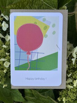 Grusskarte Bonjour Happy birthday