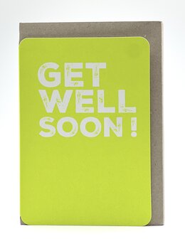 Grusskarte Hip Get well soon