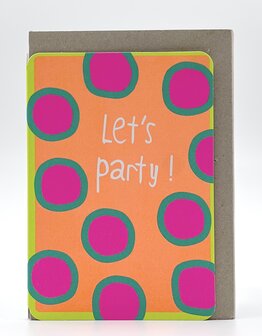 Grusskarte Hip Let's party