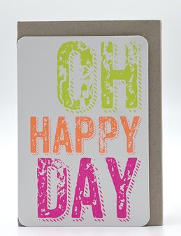 Grusskarte Hip Oh happy day