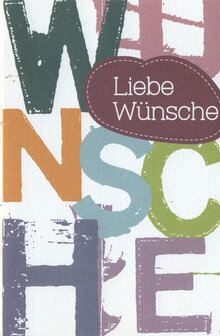 Grusskarte Letter Liebe W&uuml;nsche