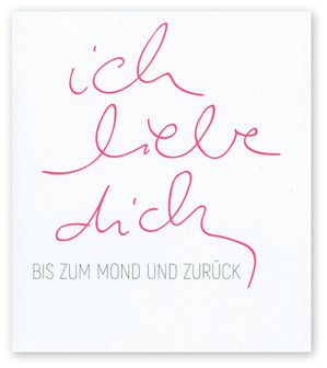 Grusskarte Script Ich liebe dich