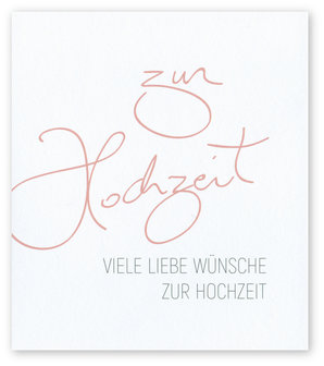 Grusskarte Script zur Hochzeit