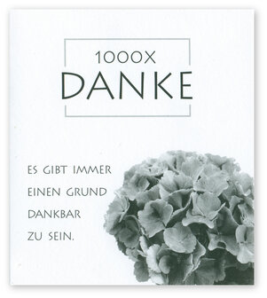 Grusskarte Flor Danke