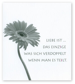 Grusskarte Flor Liebe ist