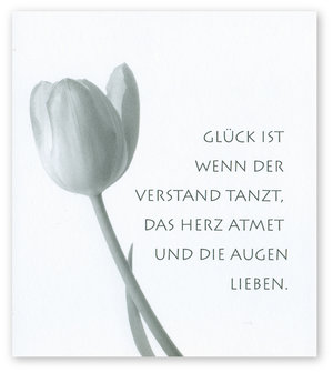 Grusskarte Flor Gluck ist