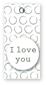 Mini Karten Stone I love you