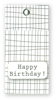 Mini Karte Stone Happy Birthday