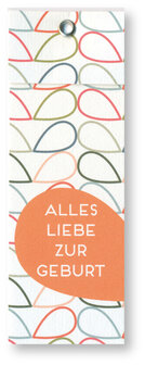 Arkki label Alles Liebe zur Geburt