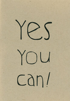 Gr&uuml;&szlig;karte Star Yes you can !